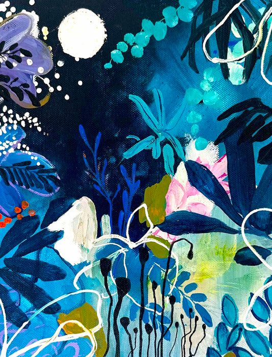 Botanical Moonlight | Original Artwork