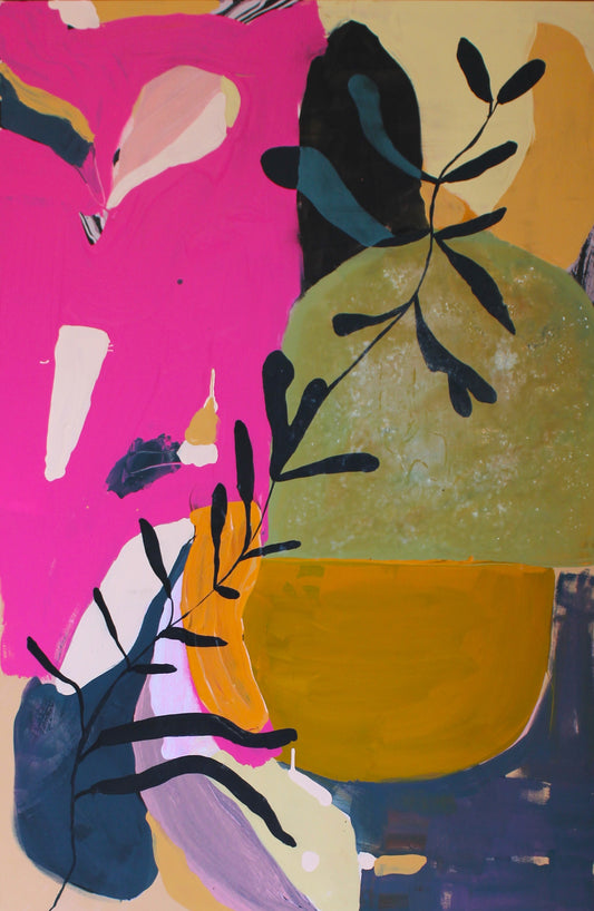 Bush Medicine Original Artwork (pink)